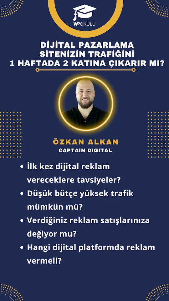 Dijital Pazarlama Webinarı - Özkan Alkan