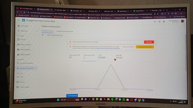max kampanyamda ürün gösterbilmek için kırmızı butondan ürün yüklemem lazım