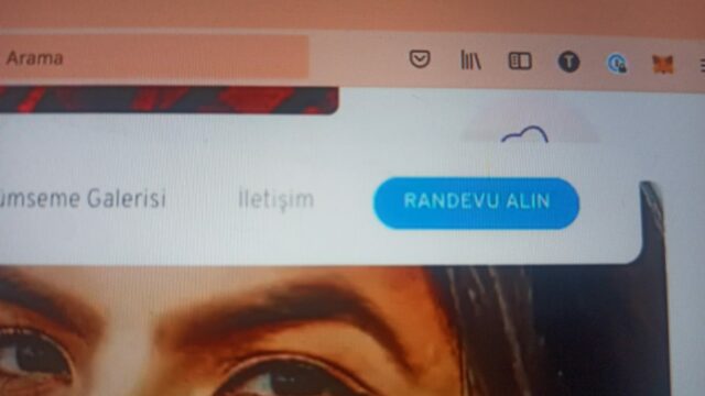 randevü alın satındaki menü
