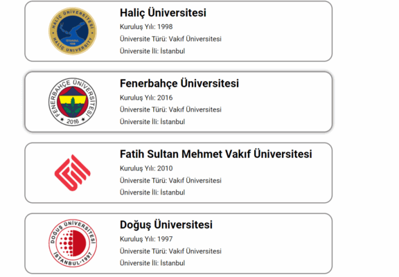 Üniversiteler-Arşiv