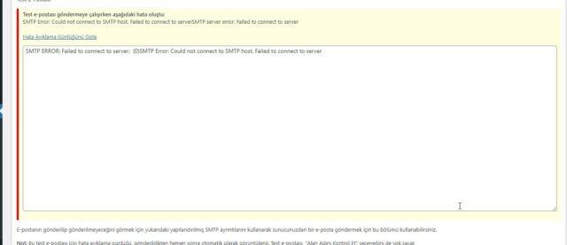 hataSMTP