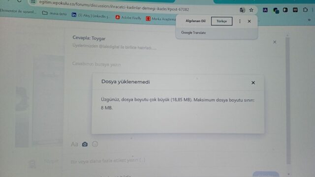 dosya boyut sınırı